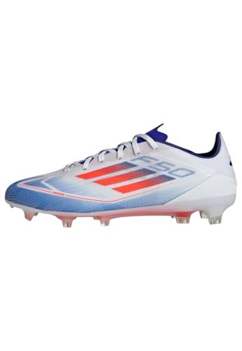 adidas F50 Pro Firm Ground, uniseks schoenen voor volwassenen, Ftwwht Solred Lucblu, 42 EU