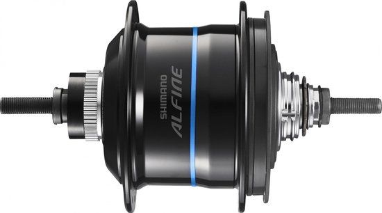 Shimano Versnellingsnaaf 8 speed Shimano Alfine Di2 SG-S7051 voor schijfrem - 36 gaats - zwart