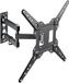 conecto Wandhouder voor televisie, kantel- en zwenkbare universele beugel met scharnierarm, max. VESA 400x400 mm, voor 23-55 inch platte en gebogen modellen tot 30 kg, zwart