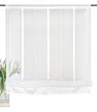 Home Fashion / Roman schaduw van linnen met lengtestrepen | ELIS | 069652-1007 | Maat: 140 x 120 cm - wolwit