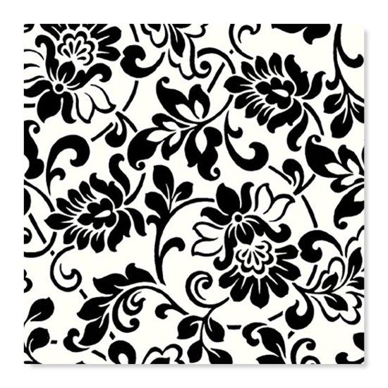 2LIF Decoratie plakfolie meubelfolie Heritage Black&White 45 cm x 2 meter zelfklevend