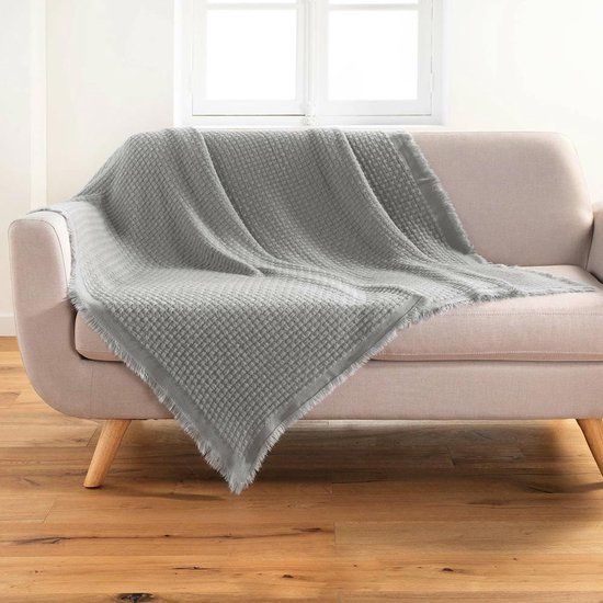 Plaid Imani - 125 x 150 cm - Grey