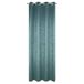 Eurofirany Geometrisch patroon Velvet Look Fluwelen gordijnen 8 oogjes Elegant Glad effen Zachte Woonkamer Slaapkamer Lounge, Turquoise + Zilver, 135x250cm