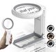 Loupe avec éclairage, grossissement 30x/10x, 18 LED, pliable, pour seniors