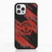 Manchester United Coque de Téléphone 3D Officielle – Design Abstrait Rouge et Noir