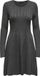 ONLY Gebreide jurk ONLALMA Korte jurk Dark Grey Melange XXL
