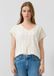 QS s.Oliver QS T-shirt V-hals korte mouw crème L