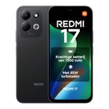 REDMI 17, Smartphone 4+128GB, Zwart, 7500mAh Batterij, 45W Turbo-opladen