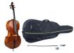GEWA Cello, Allegro Antik VC1-4/4 Cello Trim Klaar om te spelen incl. hoes, carbon boog, Larsen Aurora snaren