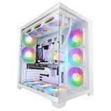 Mars Gaming MCVPRO ATX PC-Bhuizing 5x ARGB Ventilatoren Panoramisch Ontwerp