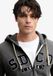 Superdry SD&Co. Hoodie met rits relaxed pasvorm Heren Katoen/Polyester M Ankergrijs gemêleerd