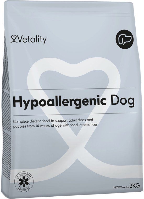 Vetality Hypoallergeen Hondenvoer - 3 x 3 kg