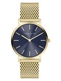 Liebeskind Berlin dames horloge LT-0487-MQ roestvrij staal in IP goud am Edelstahlband