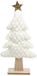 Countryfield ornement de sapin de Noël peluche blanche 24x5x45cm décoration.