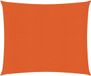vidaXL Zonnezeil 160 g/m² 3,6x3,6 m HDPE Oranje