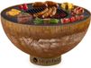 blumfeldt Savage cuve à feu avec grill, Ø 60,5 cm, acier, rouille