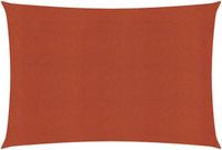 vidaXL - Zonnezeil - 160 g/m² - 5x7 m - HDPE - terracottakleurig