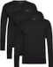 Tommy Hilfiger T-shirt manches longues noir 3-pack