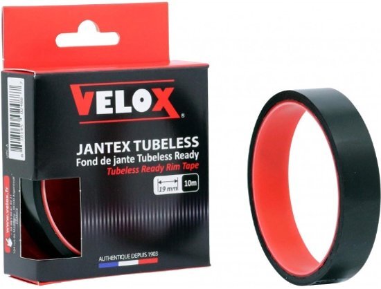 Velox Velgtape Route Tubeless Ready 19 Mm / 10 Meter Zwart