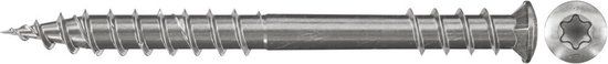 Fischer Houtschroef - 5.5 x 40 mm - Roestvrij staal - Torx - 200 stuks