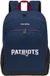 Travelite NFL College New England Patriots Sac à dos d'écolier en nylon robuste avec compartiment pour ordinateur portable 15,6", fonction d'emboîtement et dos rembourré, idéal pour l'école