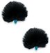 Radius Large Hole Urchin Black (Pair) protection contre le vent pour microphones lavalier (set de 2)