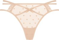 Hunkemöller Dames Lingerie String Melda - Beige - maat S
