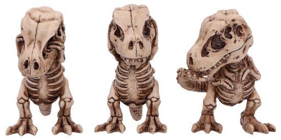 Nemesis Now Three Wise Tyrannosaurus Rex Skeletons Unisex beeld - meerkleurig - Standard