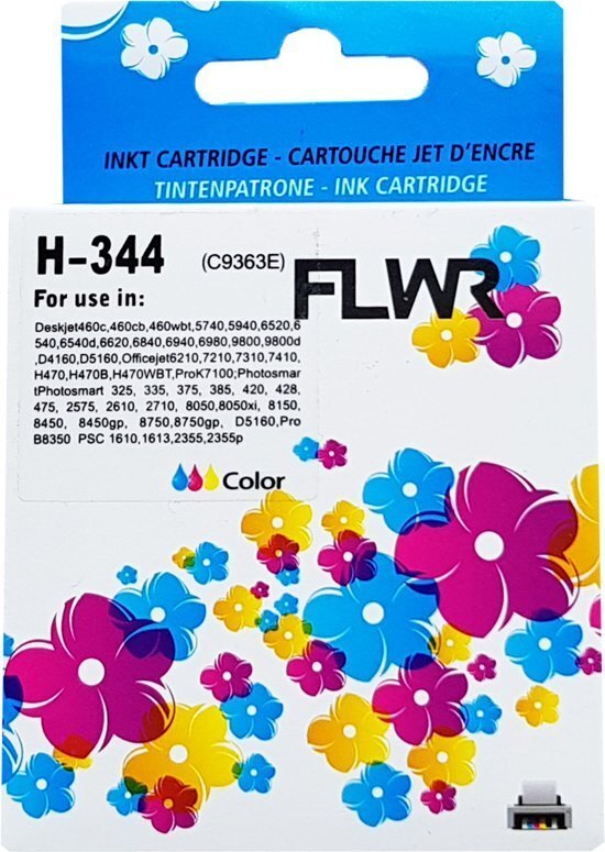 FLWR - Inktcartridge / 344 / Kleur - geschikt voor HP