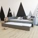 BLN Kids Bedbank Leonard BLN-kids Antraciet 90x200 incl. Onderbed