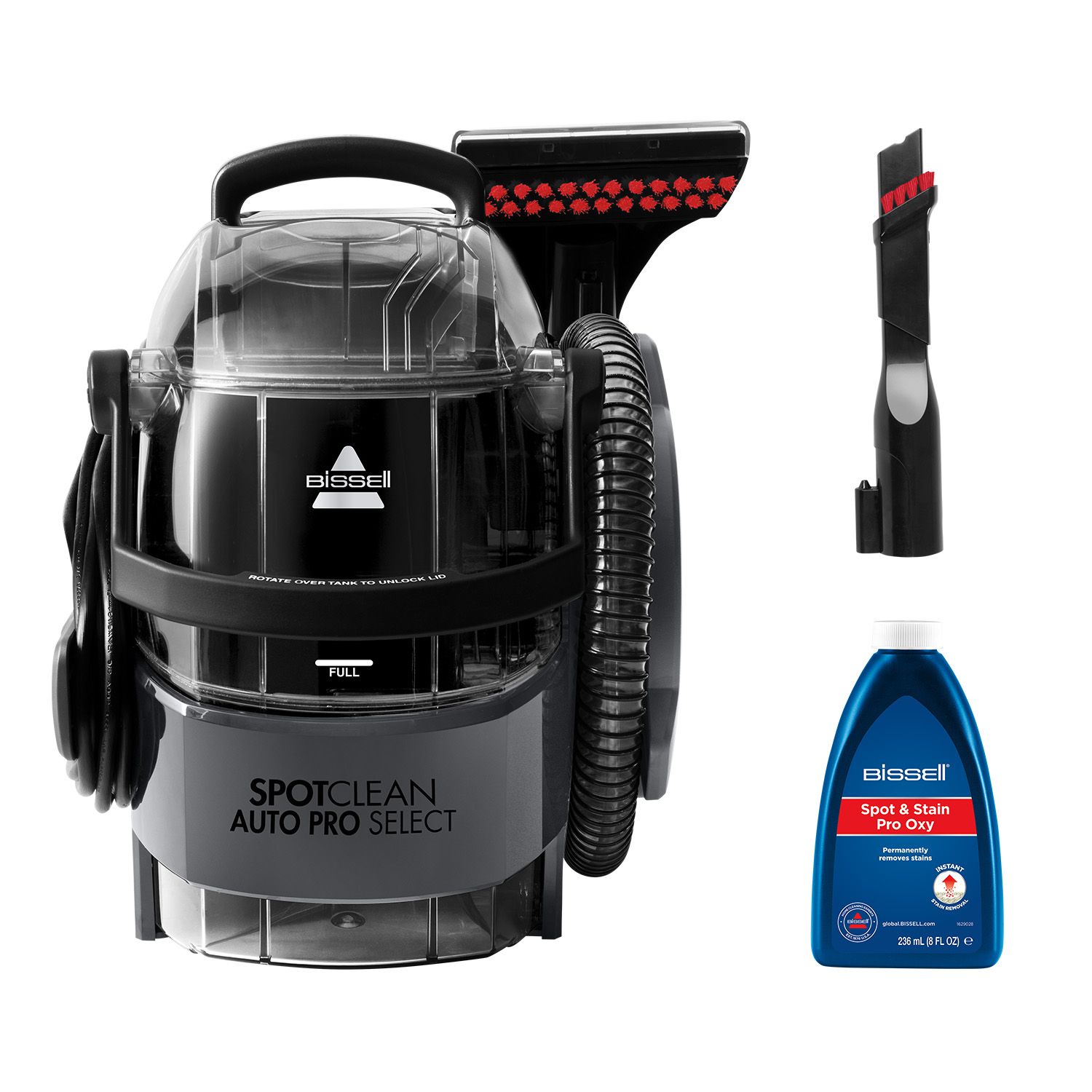 BISSELL SpotClean AutoPro Select 3730N Vlekkenreiniger - Tapijt, Trappen, Bank, Matras & Auto Reiniger
