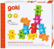 Stapelspiel GOKI Stapelspel - Kleurrijke Beren - Hout - Creatief Spelen - 2 Jaar