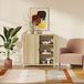 en.casa Commode Lukkodso 82x75x30 cm chêne moyen