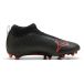 PUMA ULTRA 6 MATCH+ FG/AG Fußballschuh ohne Schnürsenkel, Schwarz/Rot, Größe 38
