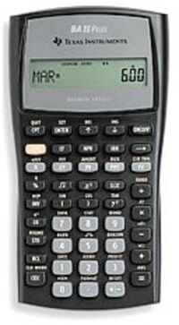 Texas Instruments Baii Plus