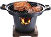 Merkloos / Sans marque Draagbare tafelgrill - Rookloze BBQ Grill - Mini tafelblad houtskoolgrill voor één persoon - Indoor barbecue buiten picknick - Draagbare houtskoolgrill