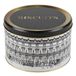 Urban Living Koektrommel - voorraadblik Biscuits - Versailles - metaal - wit/zwart - 17 x 11 cm