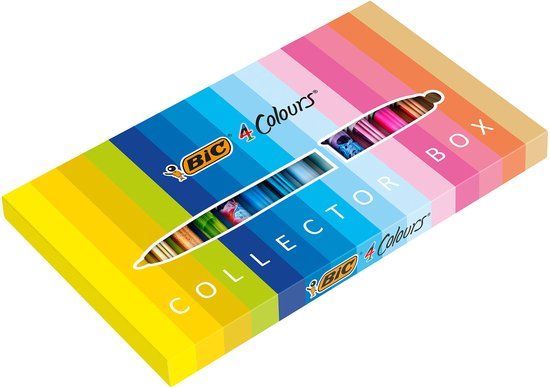 BIC 4 Kleuren Collection - Doos met 15 4 Kleuren pennen - Divers
