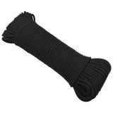 vidaXL Multifunctioneel touw 4 mm 25 m Zwart PP
