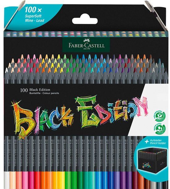 Faber-Castell Kleurpotloden - Black Edition - 100 stuks - FC-116411