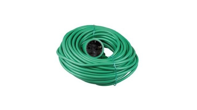 Vb 40083 Verlengkabel 20M 2x1mm H05VV Groen