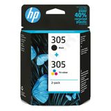 HP 305 (6ZD17AE) multipack zwart + kleur Inktcartridge (origineel)