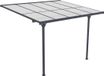 Nordic ProStore Fornorth Terrasoverkapping 313x254x220-260cm donkergrijs aluminium polycarbonaat dak verstelbaar dak aanbouw
