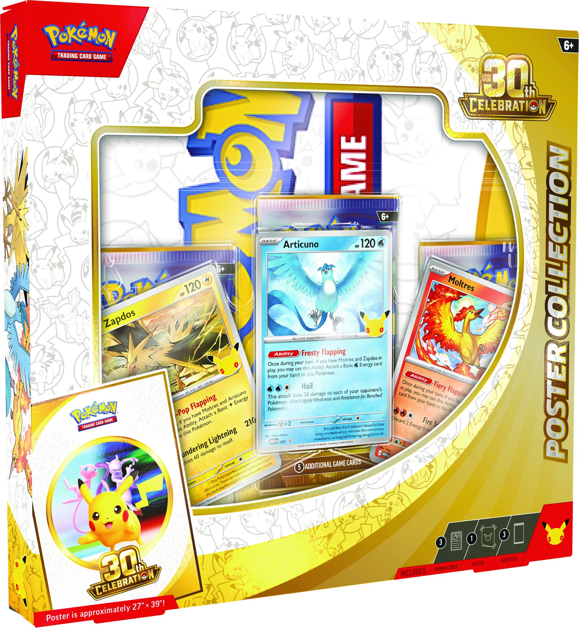 Asmodee Pokémon Poster Collection 30th Anniversary Card Game