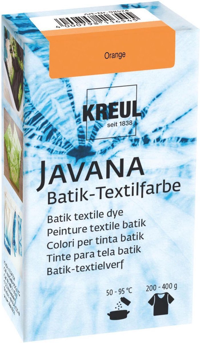 Kreul Oranje Batik Textile Dye - 70ml tie dye verf