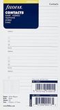 Filofax Persoonlijke contacten Naam/Adres/E-mail/Telefoon/Fax/Mobiel, Wit