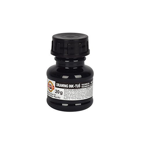 Koh-i-Noor 141701002LP Technische tekeninkt - Zwart - 20 g