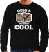 Bellatio Decorations Dieren dinosaurussen sweater zwart heren - dinosaurs are serious cool trui - cadeau sweater carnotaurus dinosaurus/ dinosaurussen liefhebber M