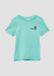 s.Oliver T-shirt Kinderen Turquoise Katoen Logo Ronde Hals Korte Mouw
