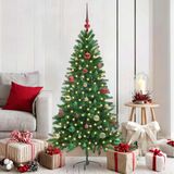 Prolenta Maison Exclusive Kerstboom met 150 LED-lampjes, inclusief voet, groen, 150 cm, gemaakt van PE